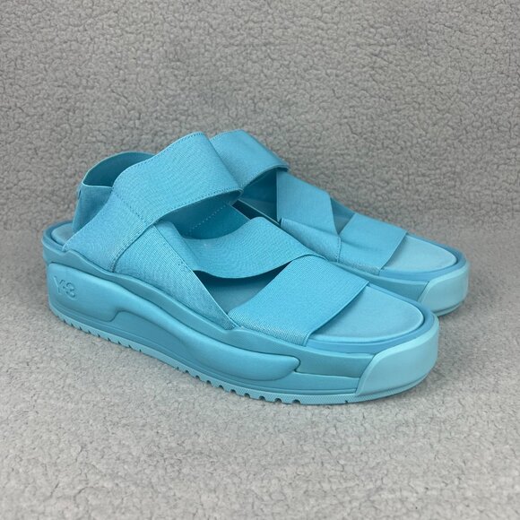Y-3 Rivalry Sandal Mens 12.5 Shoes Teal Blue Adidas Y3 Yohji